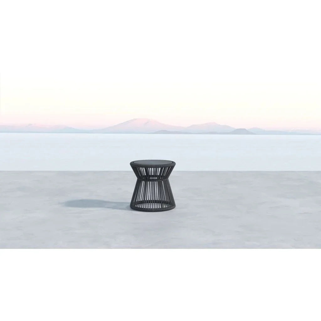 Sunset West Milano Aluminum Modern Outdoor End Table
