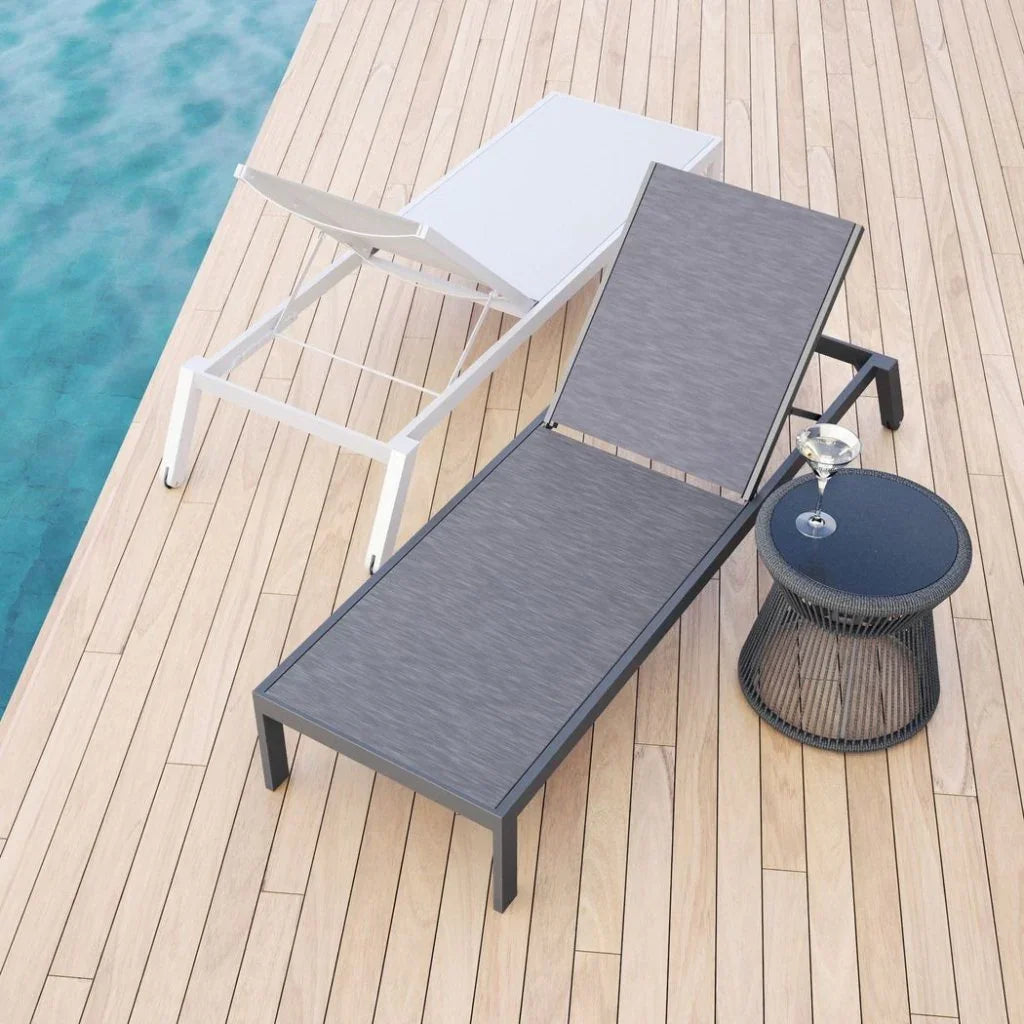 Sunset West Milano Aluminum Modern Outdoor End Table