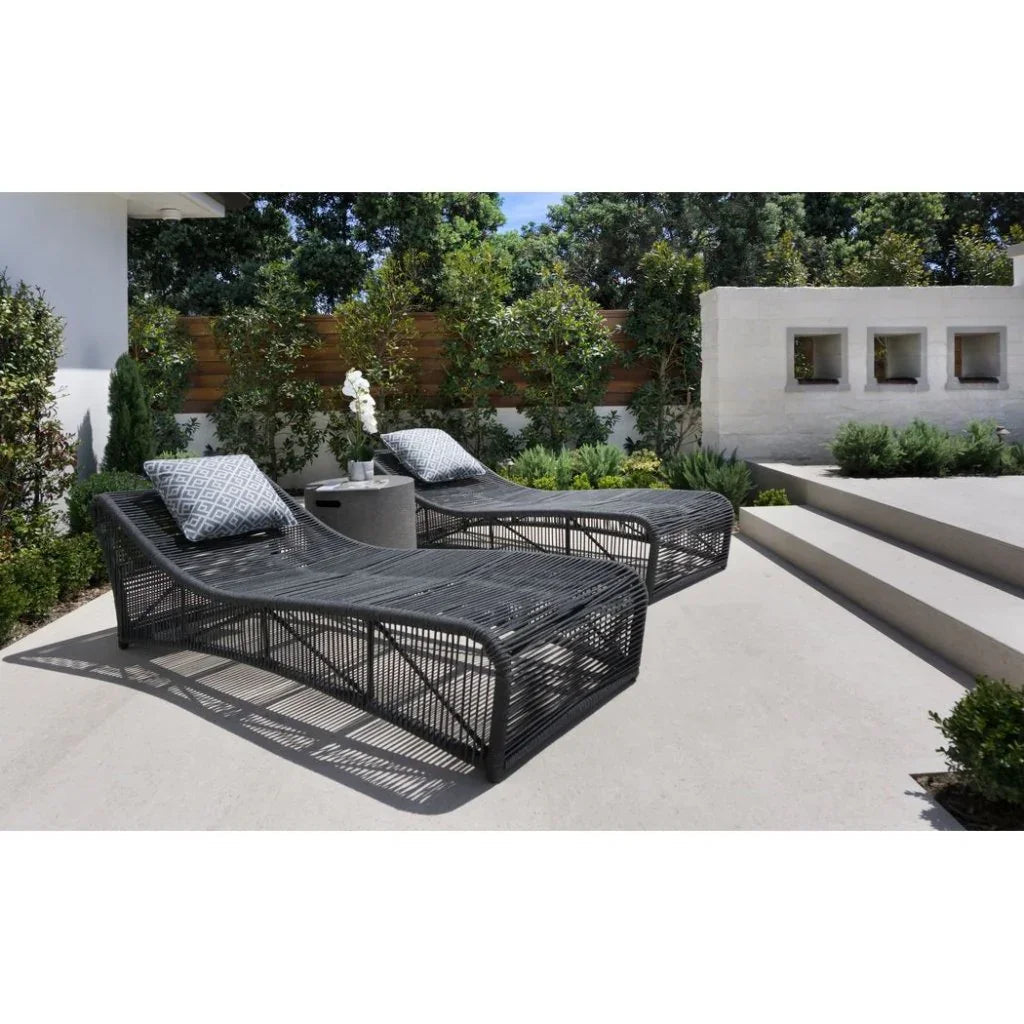 Sunset West Milano Modern Cushionless Outdoor Chaise