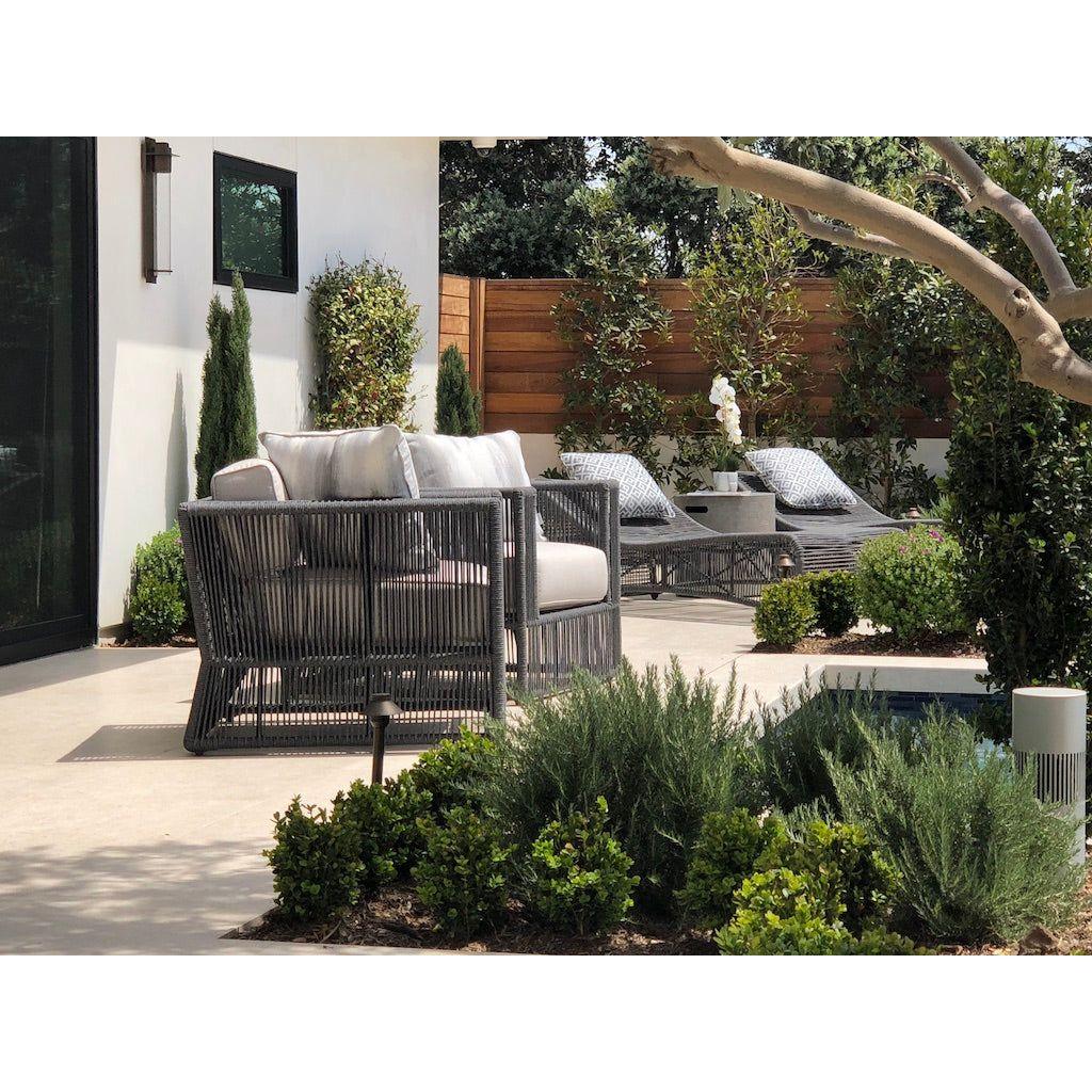 Sunset West Milano Modern Cushionless Outdoor Chaise
