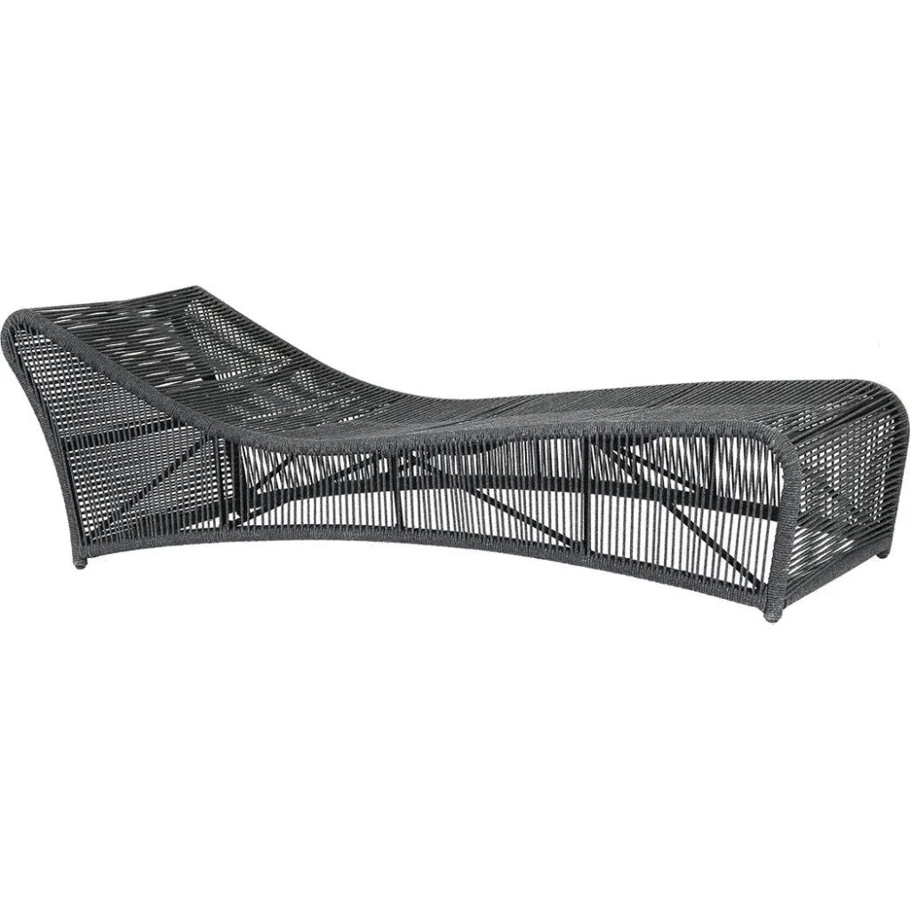 Sunset West Milano Modern Cushionless Outdoor Chaise
