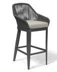 Milano Weatherproof Outdoor Bar Stool-Outdoor Bar Stools-Sunset West-Echo Ash-LOOMLAN