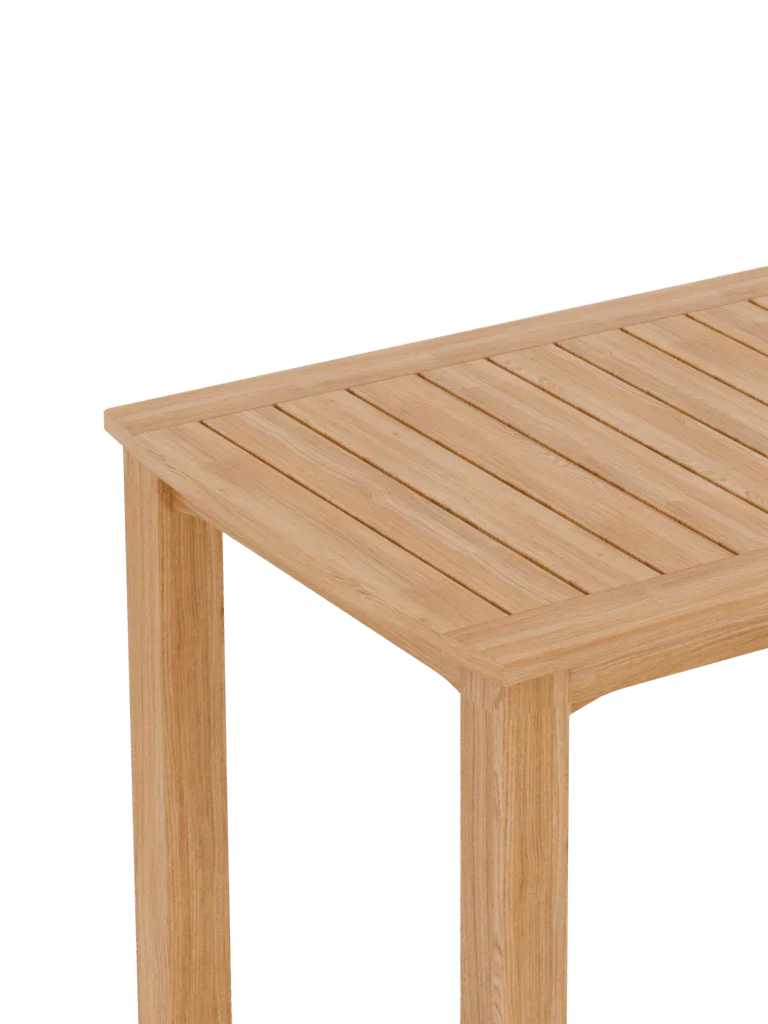 HiTeak Mirador Teak Patio Rectangular Counter Height Table