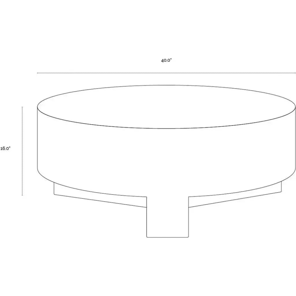 Mirella Coffee Table With White Marble-Outdoor Coffee Tables-SUNPAN-LOOMLAN
