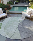 Addison Rugs Modern Green Washable Indoor-Outdoor Rug