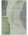 Addison Rugs Modern Green Washable Indoor-Outdoor Rug