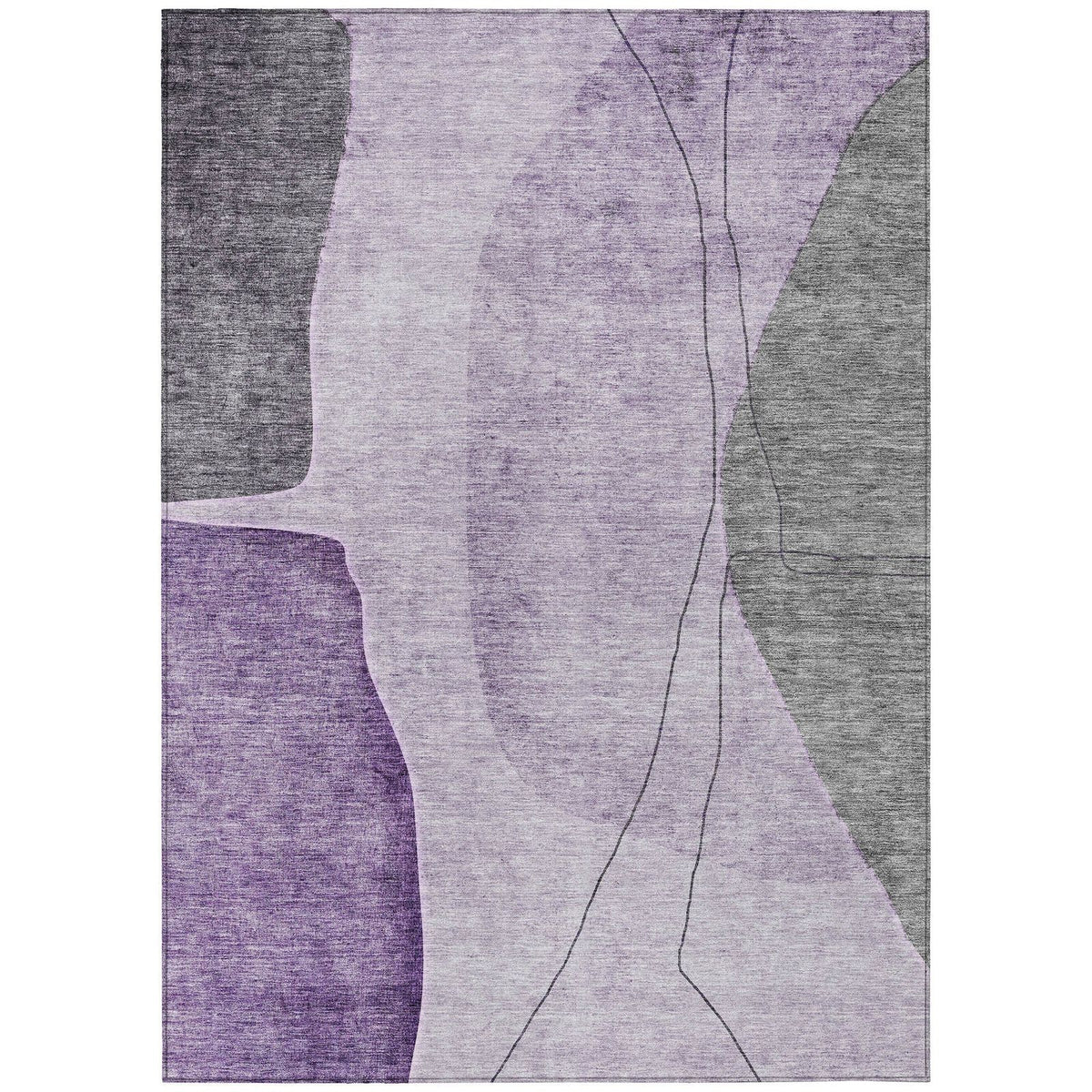 Addison Rugs Modern Purple Washable Indoor-Outdoor Rug