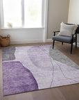 Addison Rugs Modern Purple Washable Indoor-Outdoor Rug