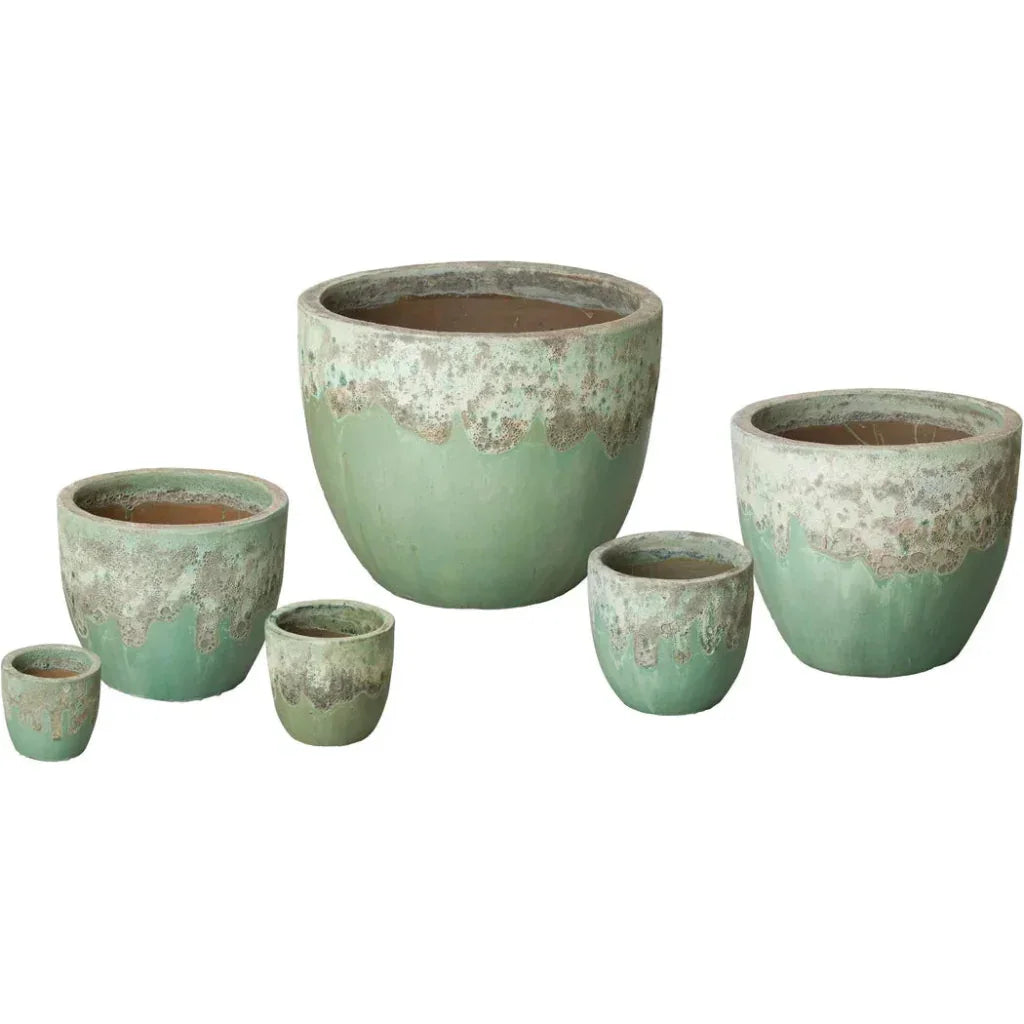 Emissary Modern Round Ceramic Planter