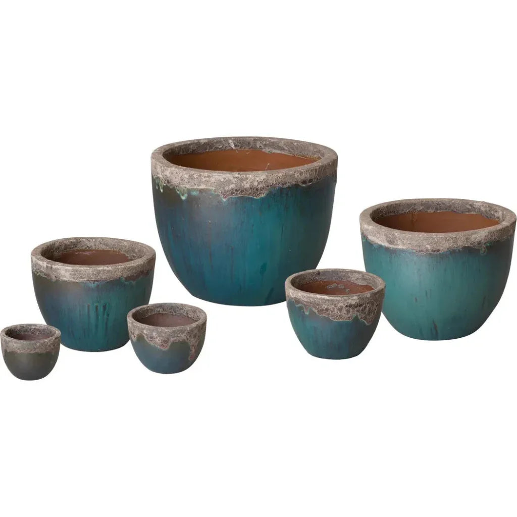 Emissary Modern Round Ceramic Planter