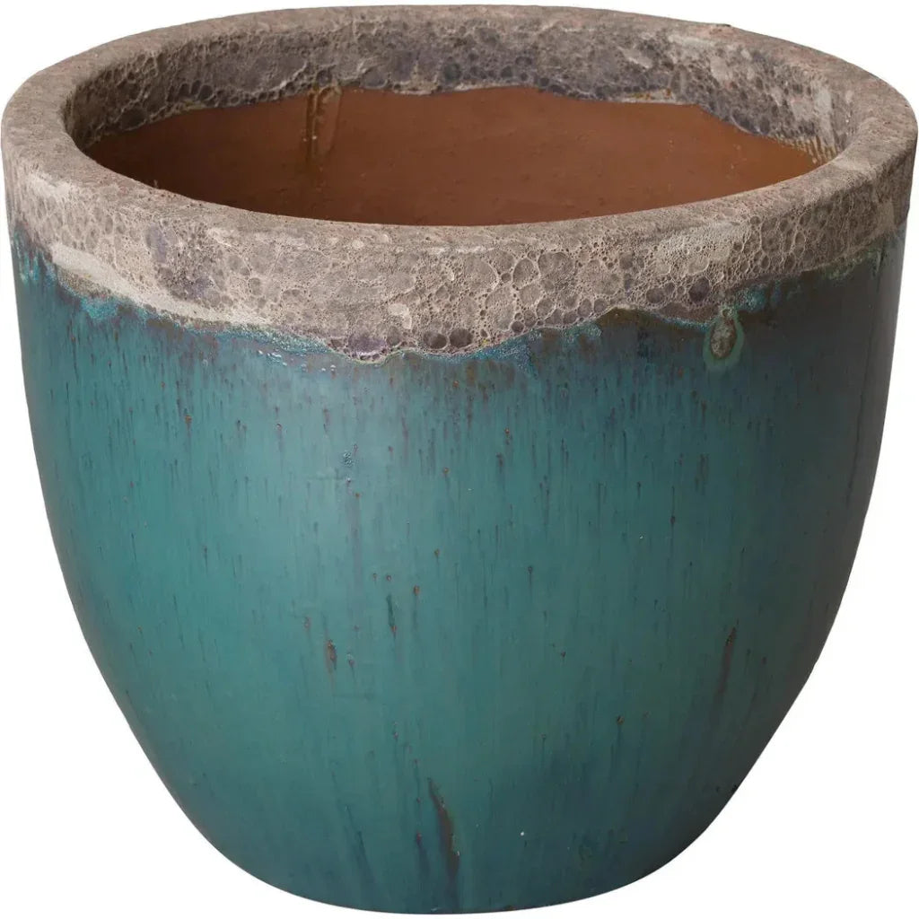 Emissary Modern Round Ceramic Planter