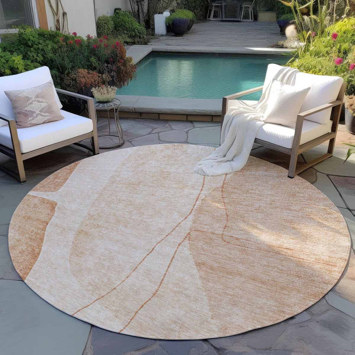 Addison Rugs Modern Terracotta Washable Indoor-Outdoor Rug