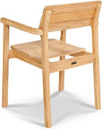 HiTeak Modurn Teak Outdoor Dining Stacking Armchair 4PC