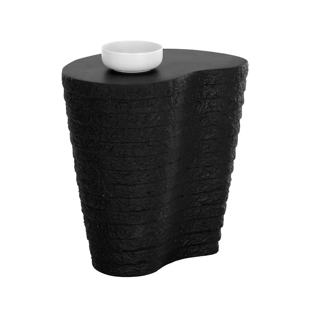SUNPAN Mojave End Table by Sunpan Concrete Black