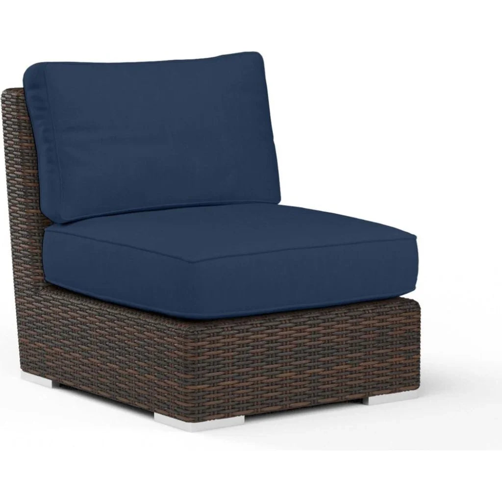 Sunset West Montecito Sunbrella Armless Outdoor Club Chair
