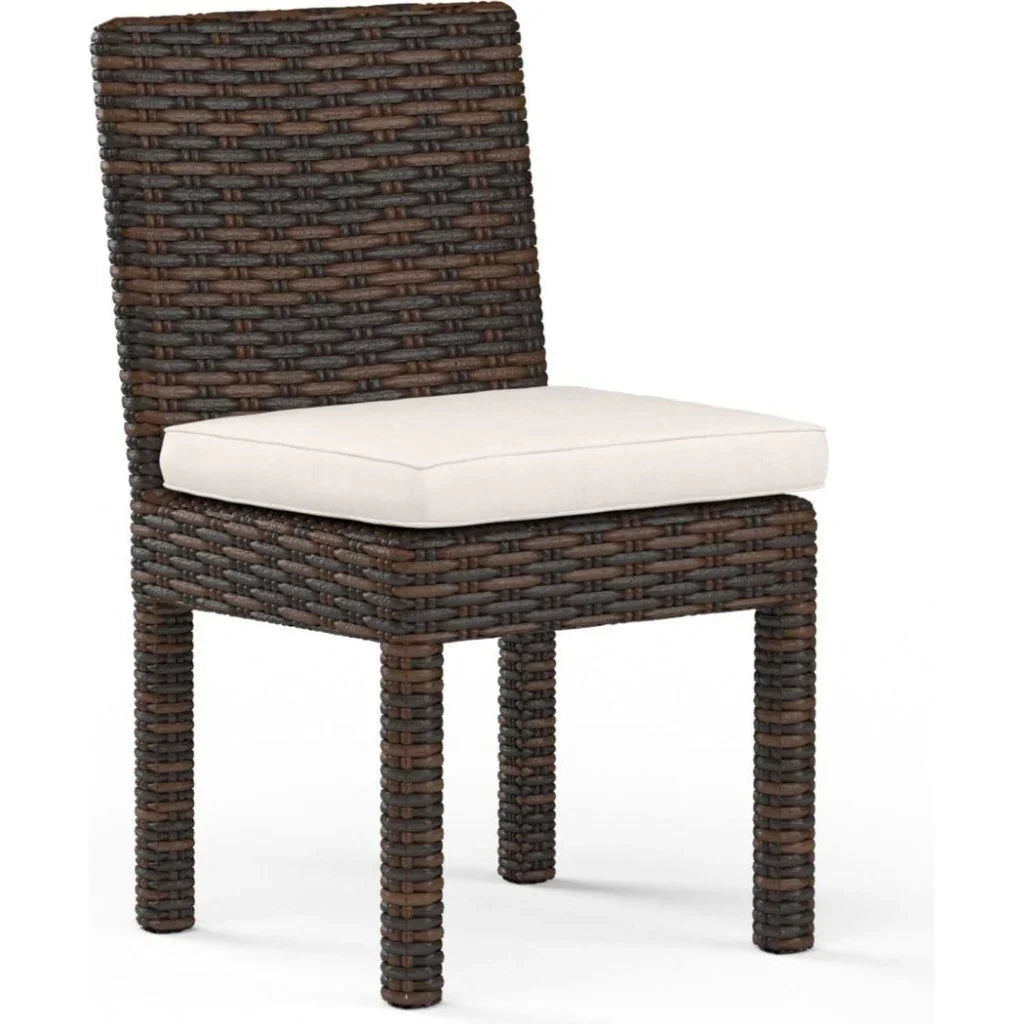 Sunset West Montecito Sunbrella Armless Outdoor Dining Chair 2PC