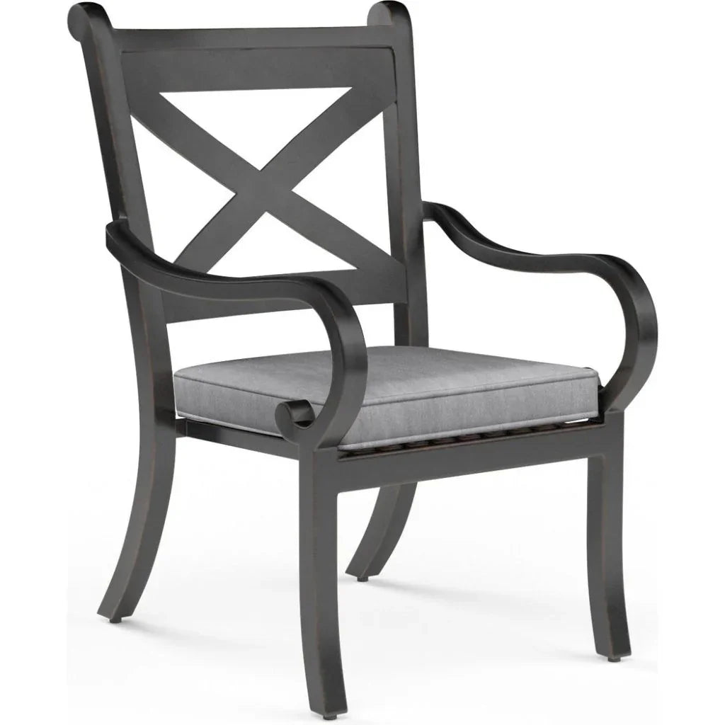Sunset West Monterey Sunbrella Outdoor Dining Chair 2PC