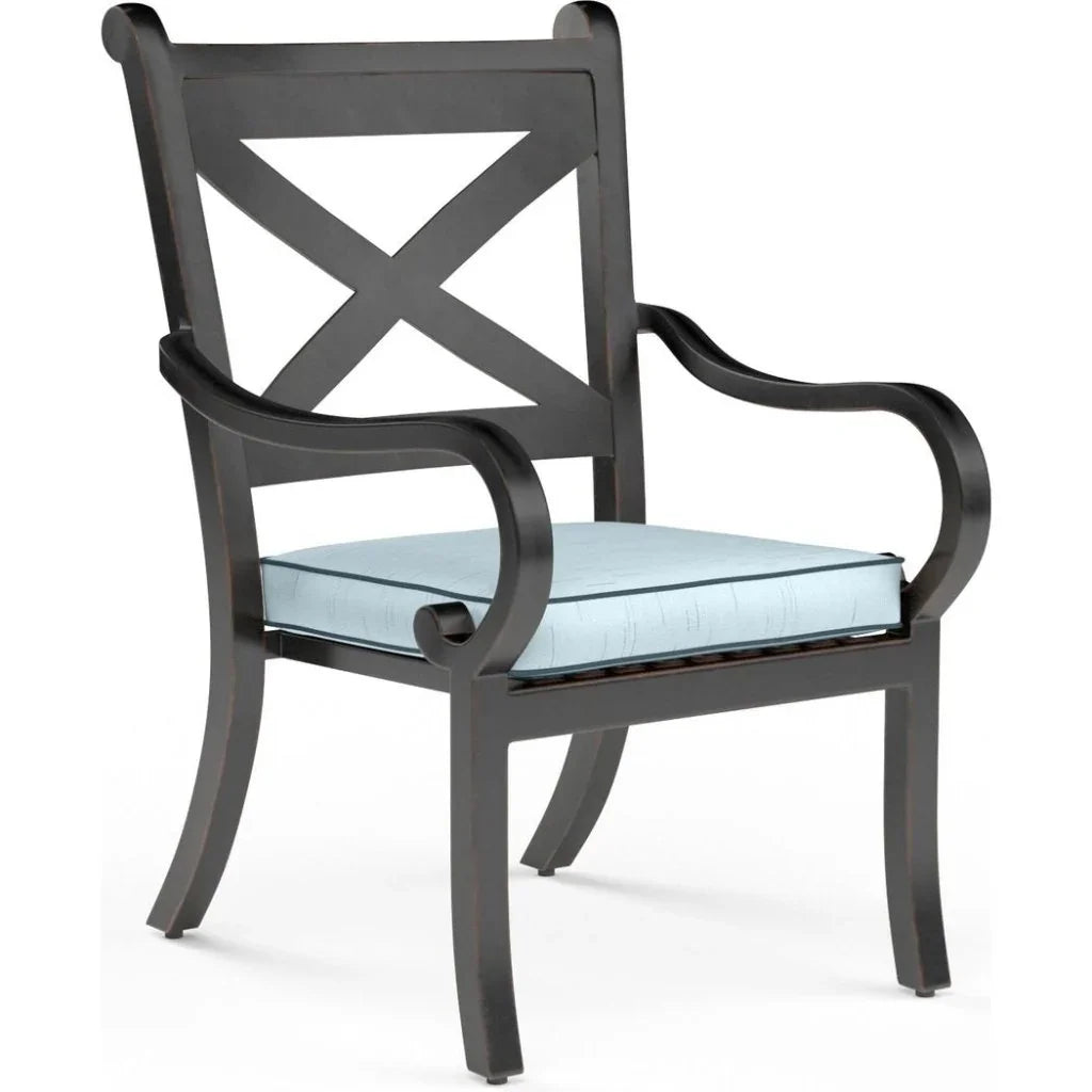 Sunset West Monterey Sunbrella Outdoor Dining Chair 2PC