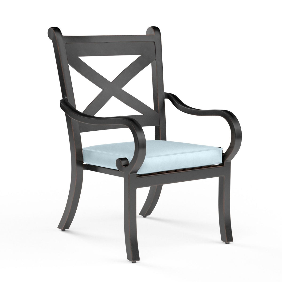 Sunset West Monterey Sunbrella Outdoor Dining Chair 2PC