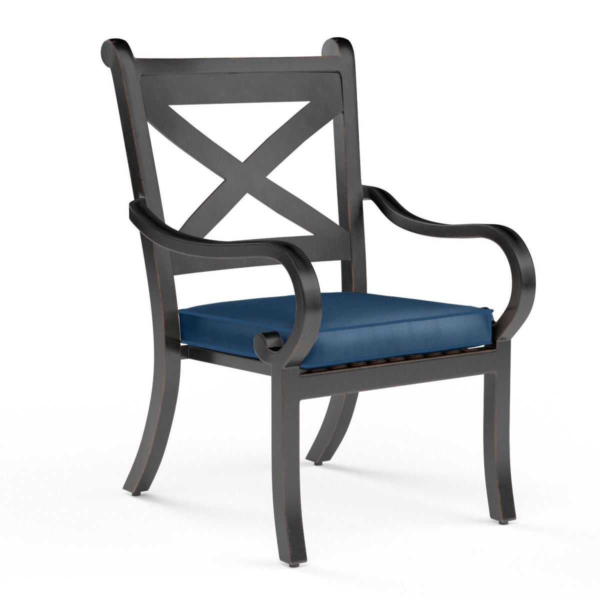 Sunset West Monterey Sunbrella Outdoor Dining Chair 2PC