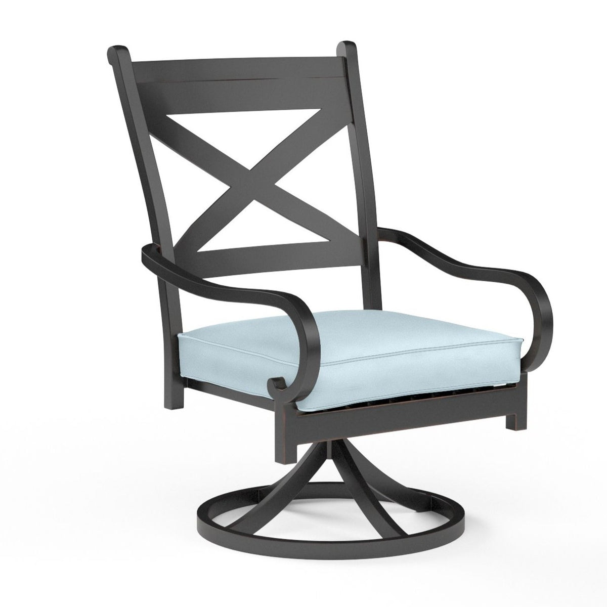 Sunset West Monterey Swivel Outdoor Dining Chair 2PC