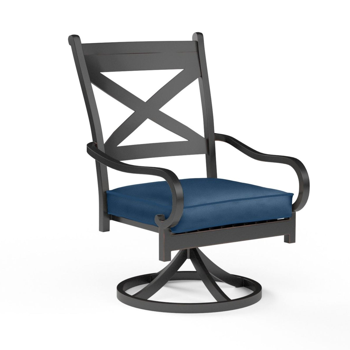 Sunset West Monterey Swivel Outdoor Dining Chair 2PC