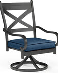 Sunset West Monterey Swivel Outdoor Dining Chair 2PC