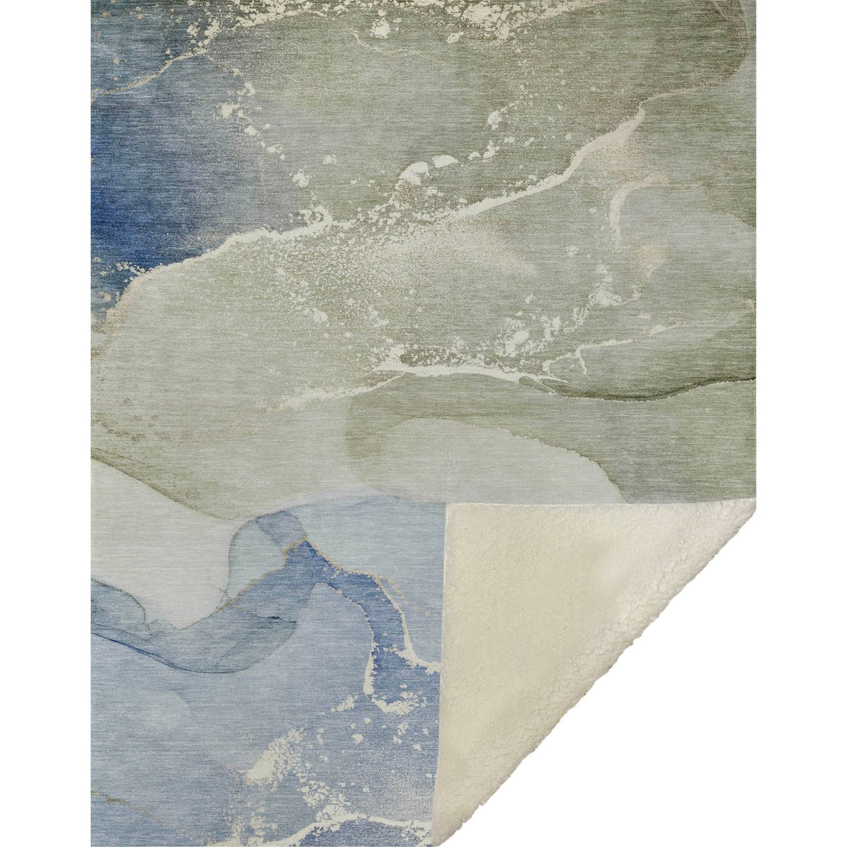 Addison Rugs Muted Whispers Blue Washable Indoor-Outdoor Rug