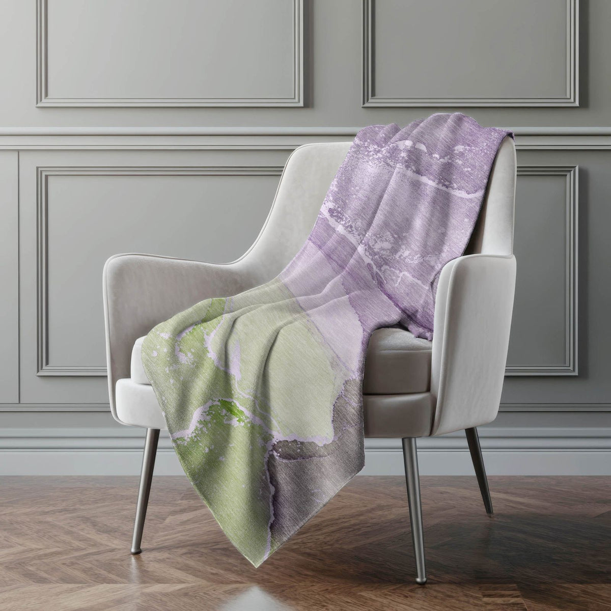 Addison Rugs Muted Whispers Purple Washable Indoor-Outdoor Rug