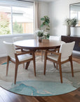 Addison Rugs Muted Whispers Teal Washable Indoor-Outdoor Rug