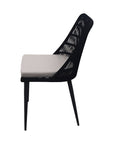 Naples Grey Fabric Outdoor Dining Chair 2PC