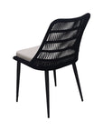 Naples Grey Fabric Outdoor Dining Chair 2PC