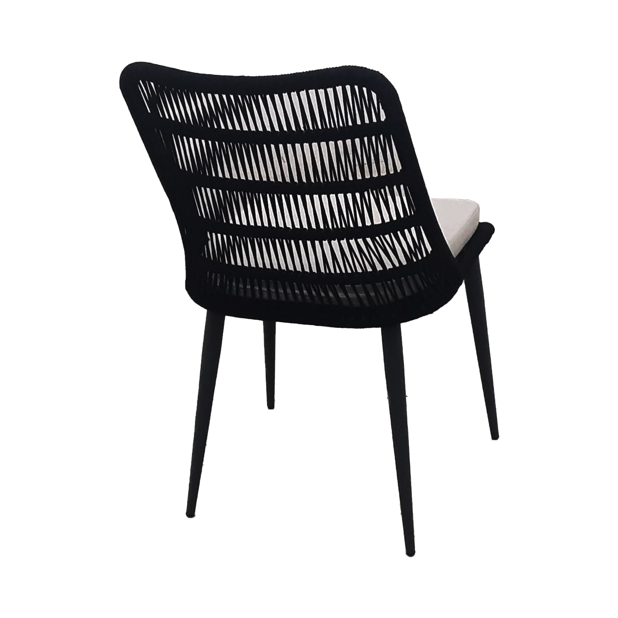 Naples Grey Fabric Outdoor Dining Chair 2PC