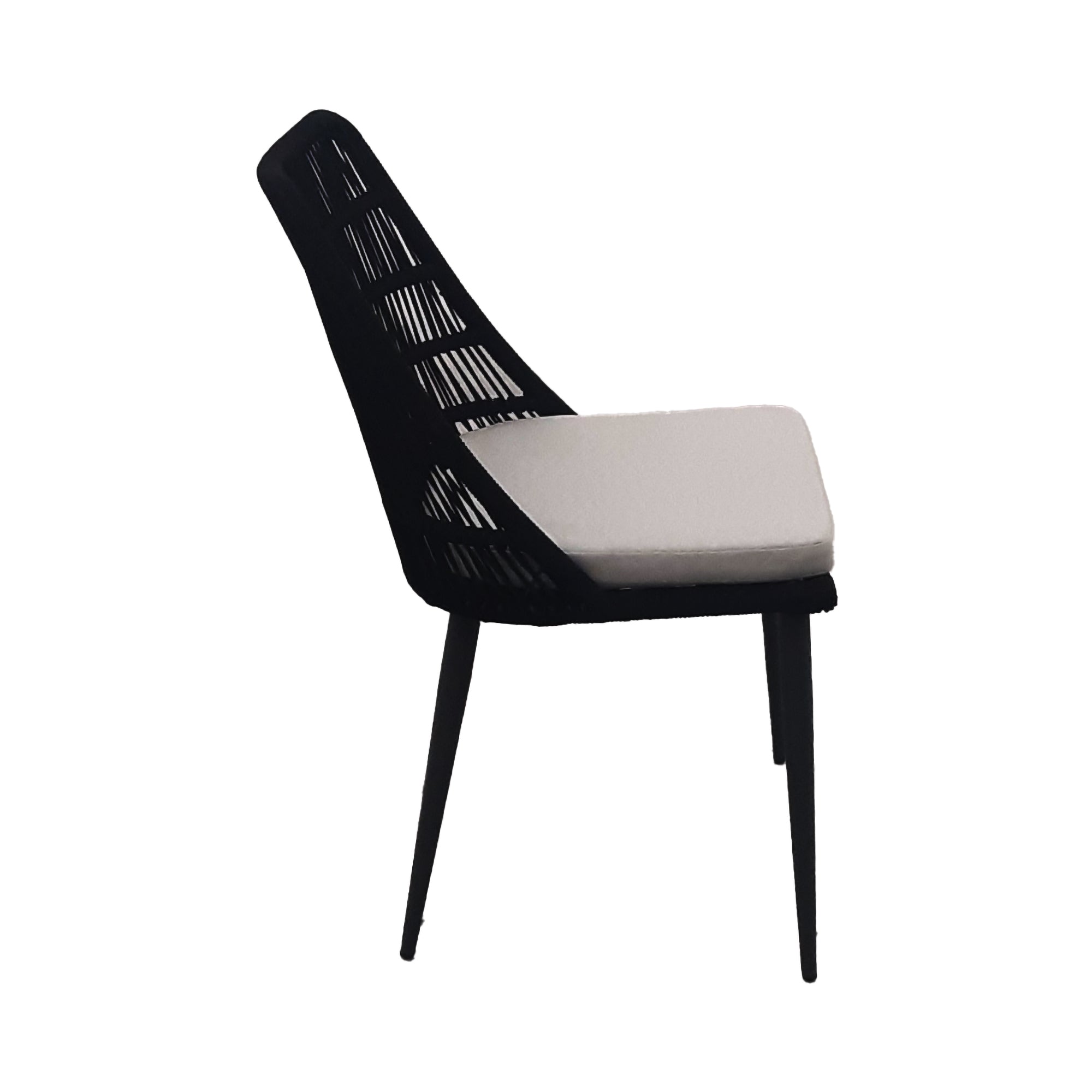 Naples Grey Fabric Outdoor Dining Chair 2PC