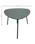 Naples Steel Outdoor Nesting Coffee Table 2PC