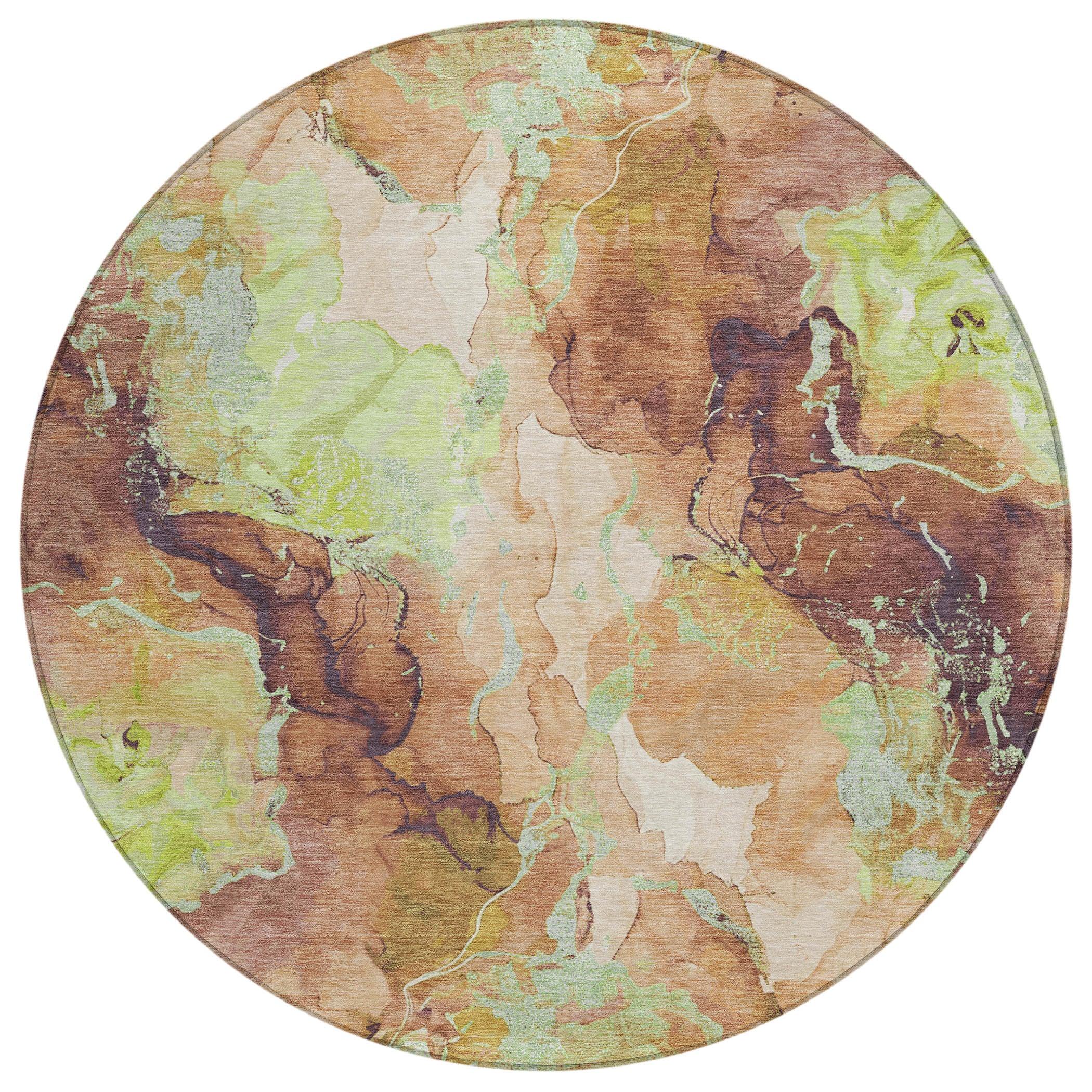 Addison Rugs Naelain Brown Washable Indoor-Outdoor Rug