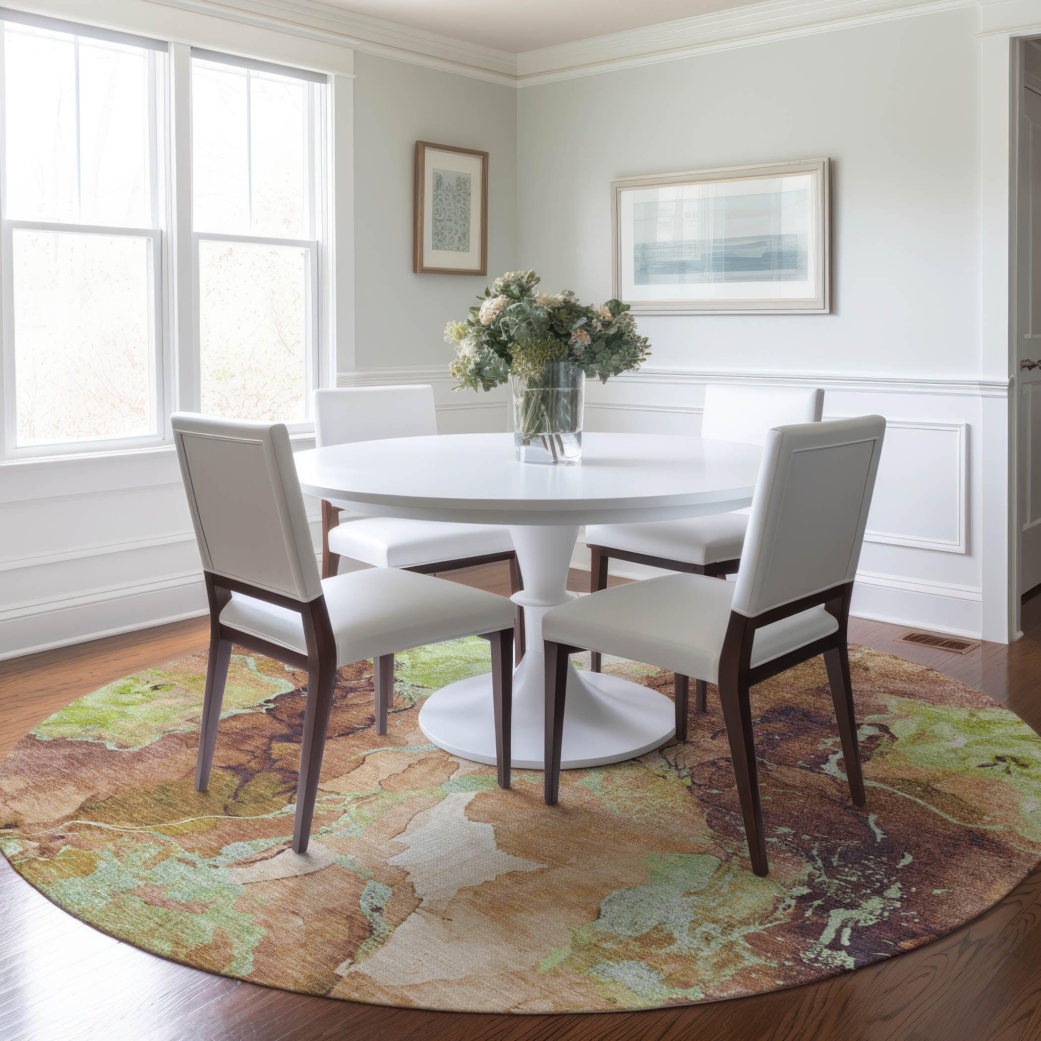 Addison Rugs Naelain Brown Washable Indoor-Outdoor Rug