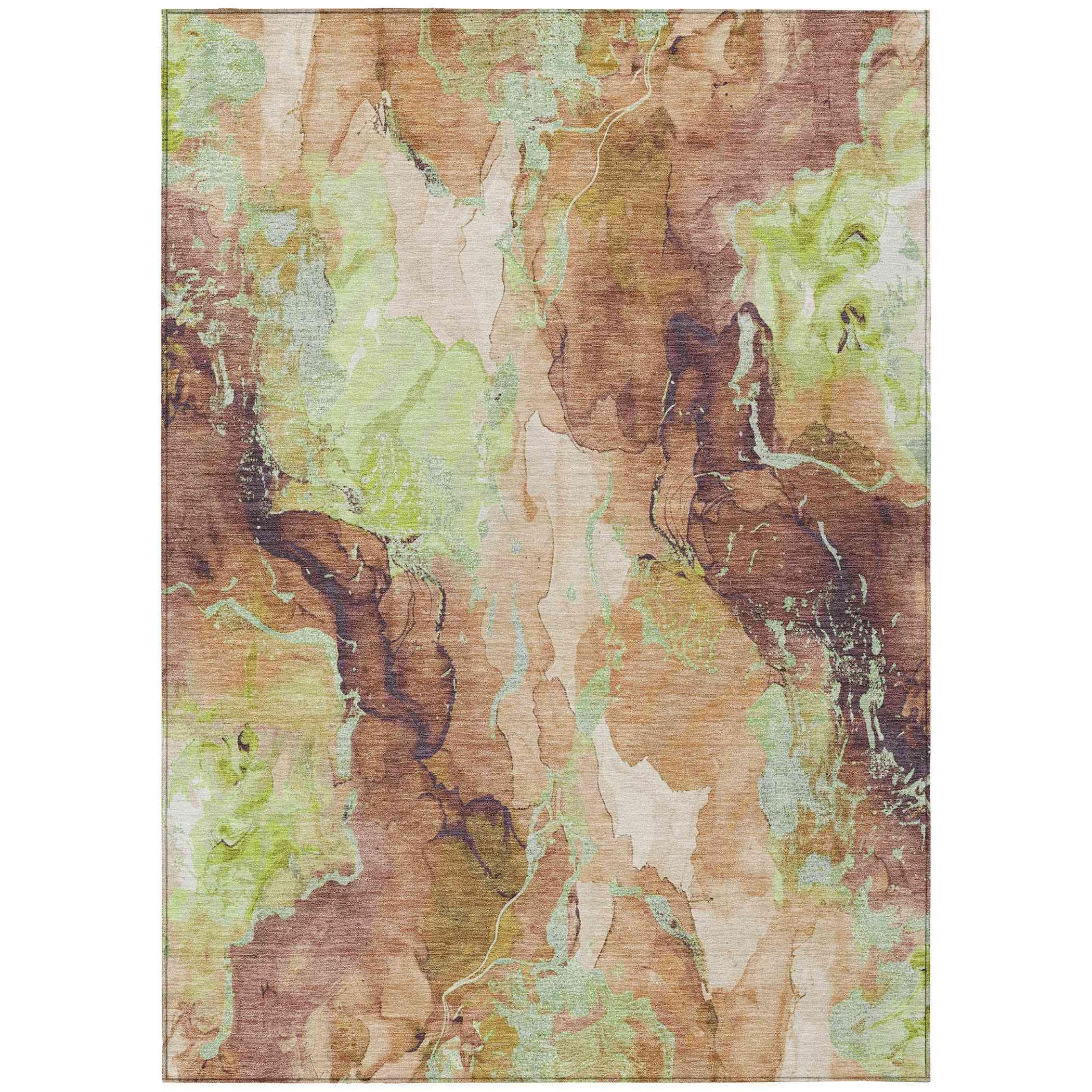 Addison Rugs Naelain Brown Washable Indoor-Outdoor Rug
