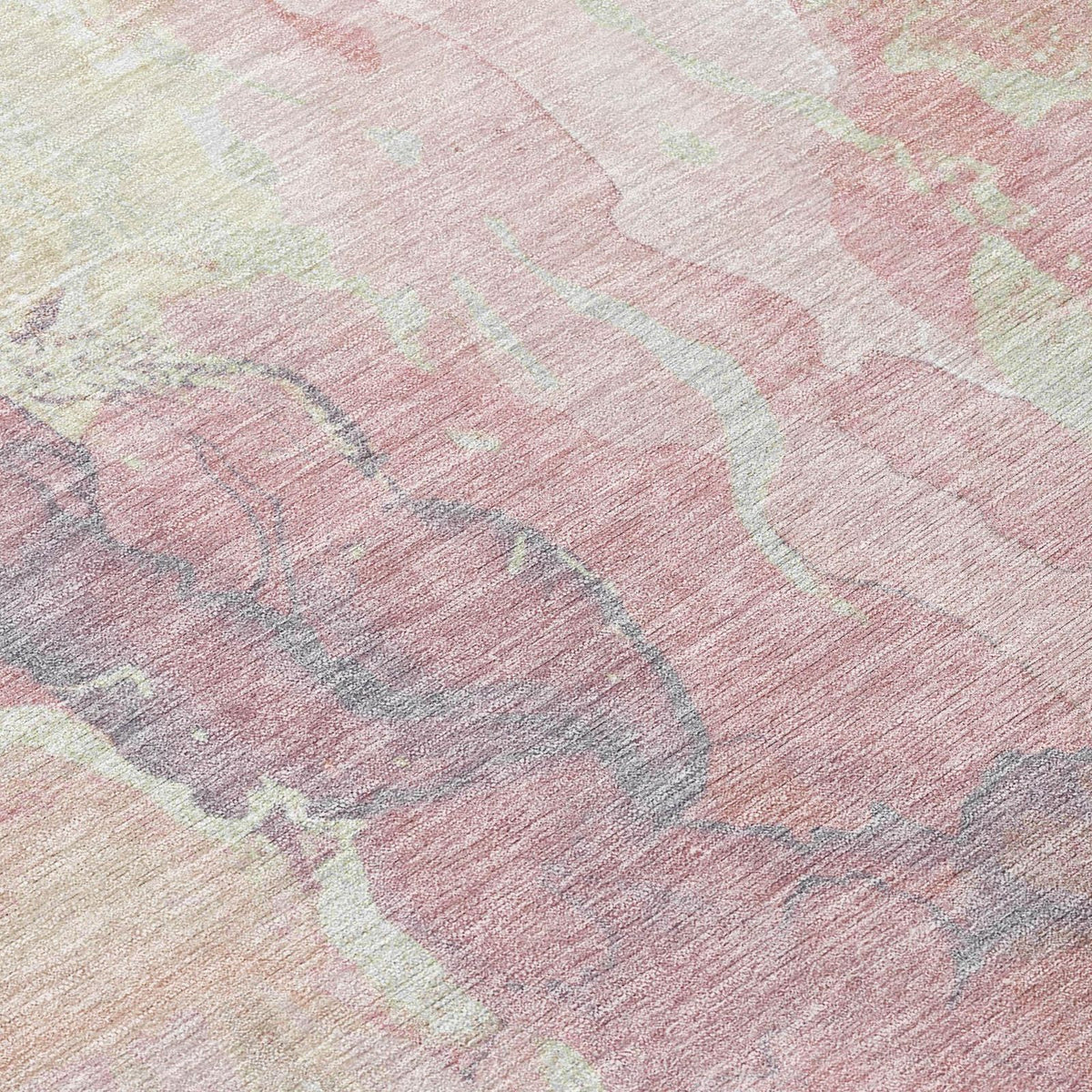 Addison Rugs Naelain Pink Washable Indoor-Outdoor Rug