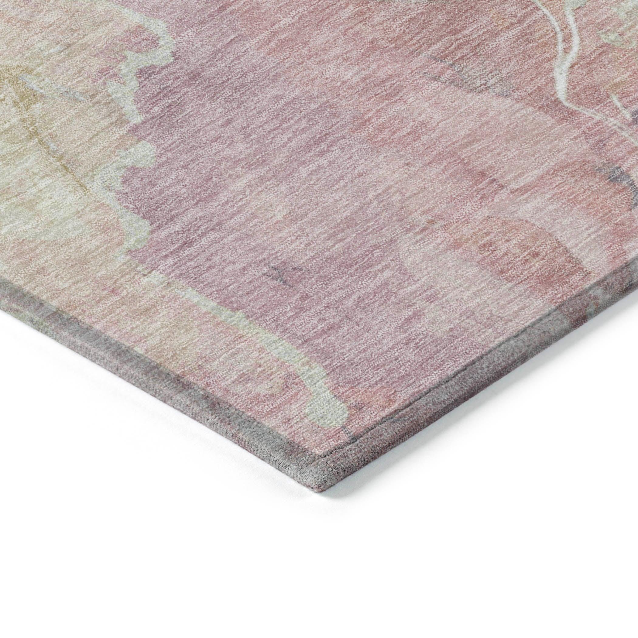 Addison Rugs Naelain Pink Washable Indoor-Outdoor Rug