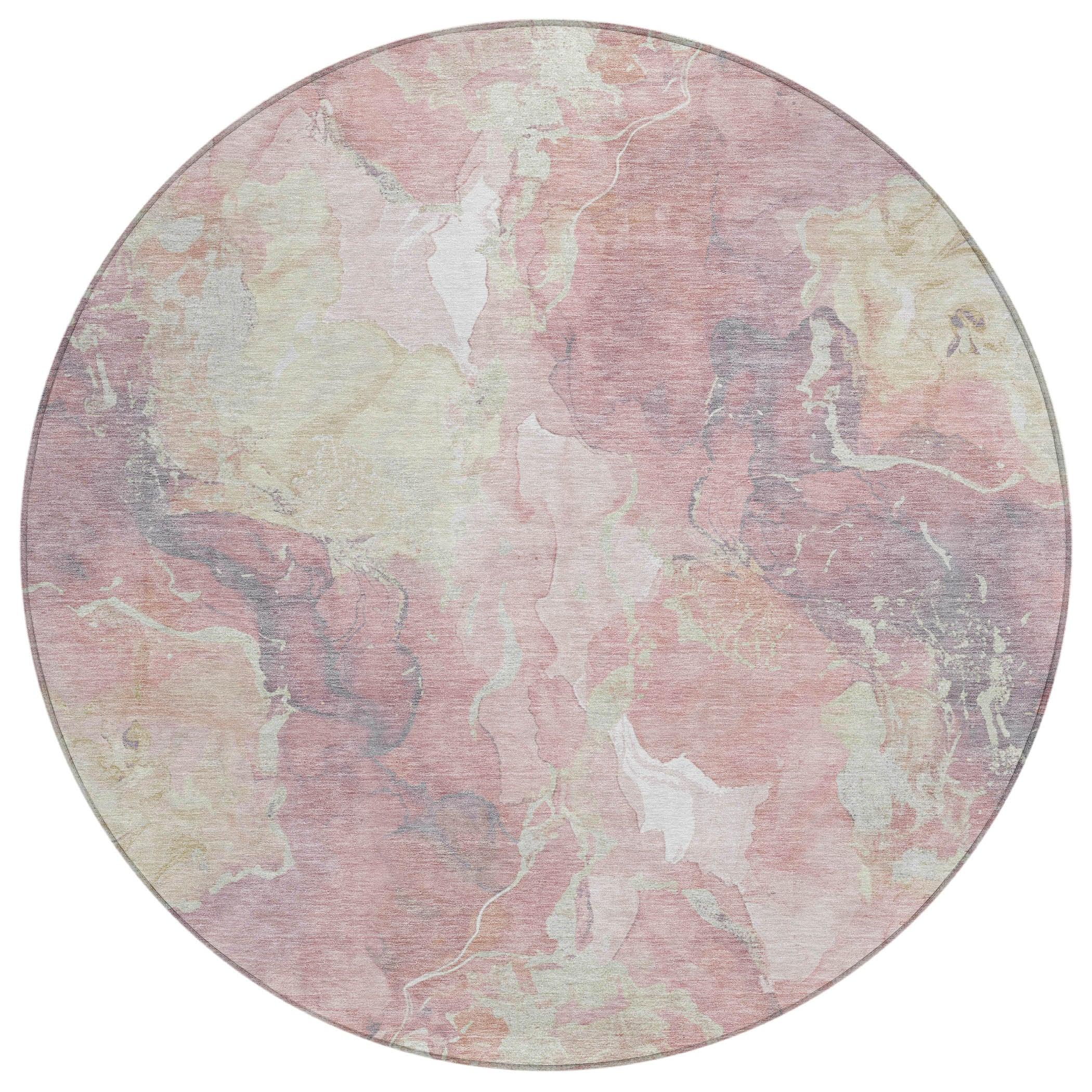 Addison Rugs Naelain Pink Washable Indoor-Outdoor Rug