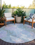 Addison Rugs Naelain Purple Washable Indoor-Outdoor Rug