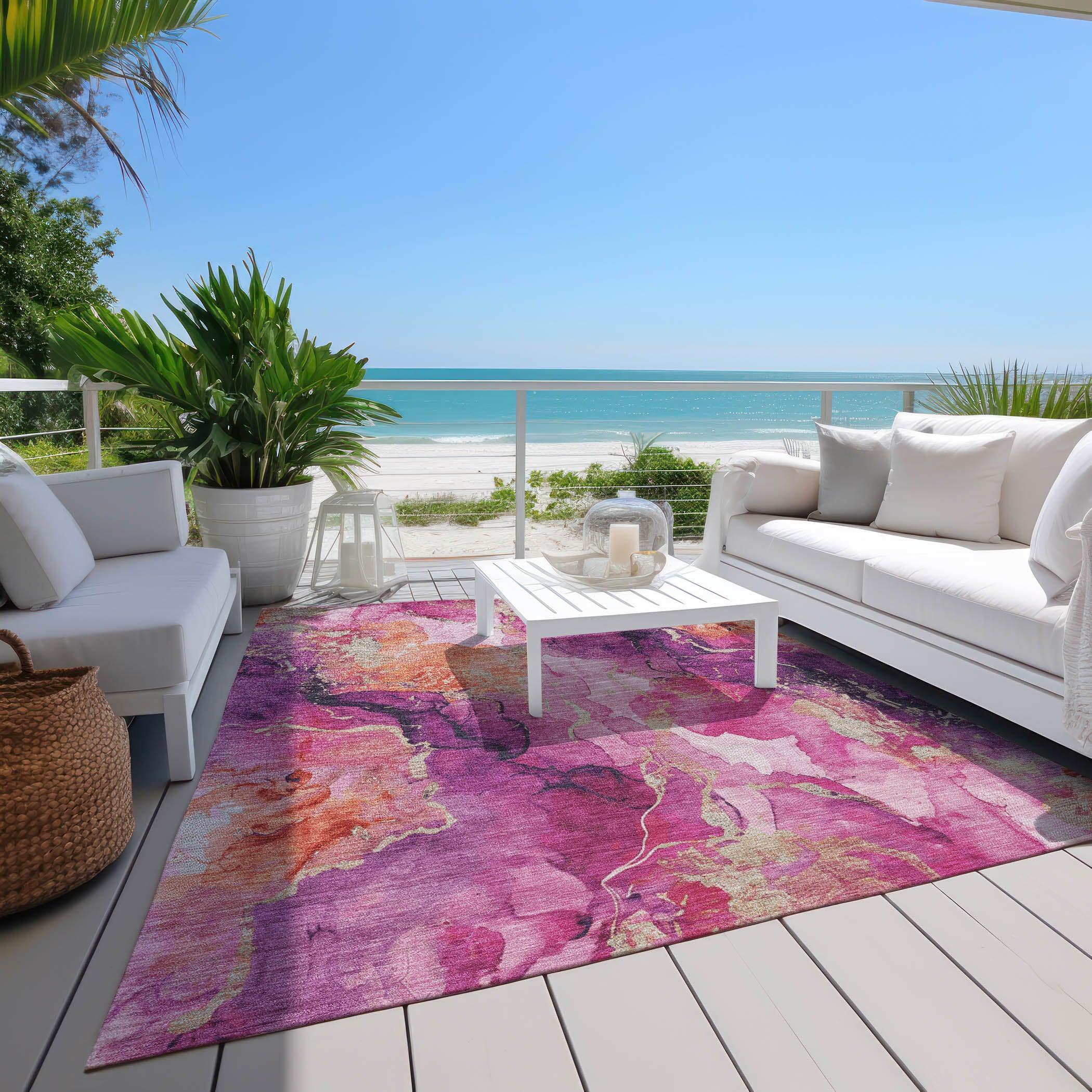 Addison Rugs Naelain Red Washable Indoor-Outdoor Rug