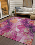 Addison Rugs Naelain Red Washable Indoor-Outdoor Rug