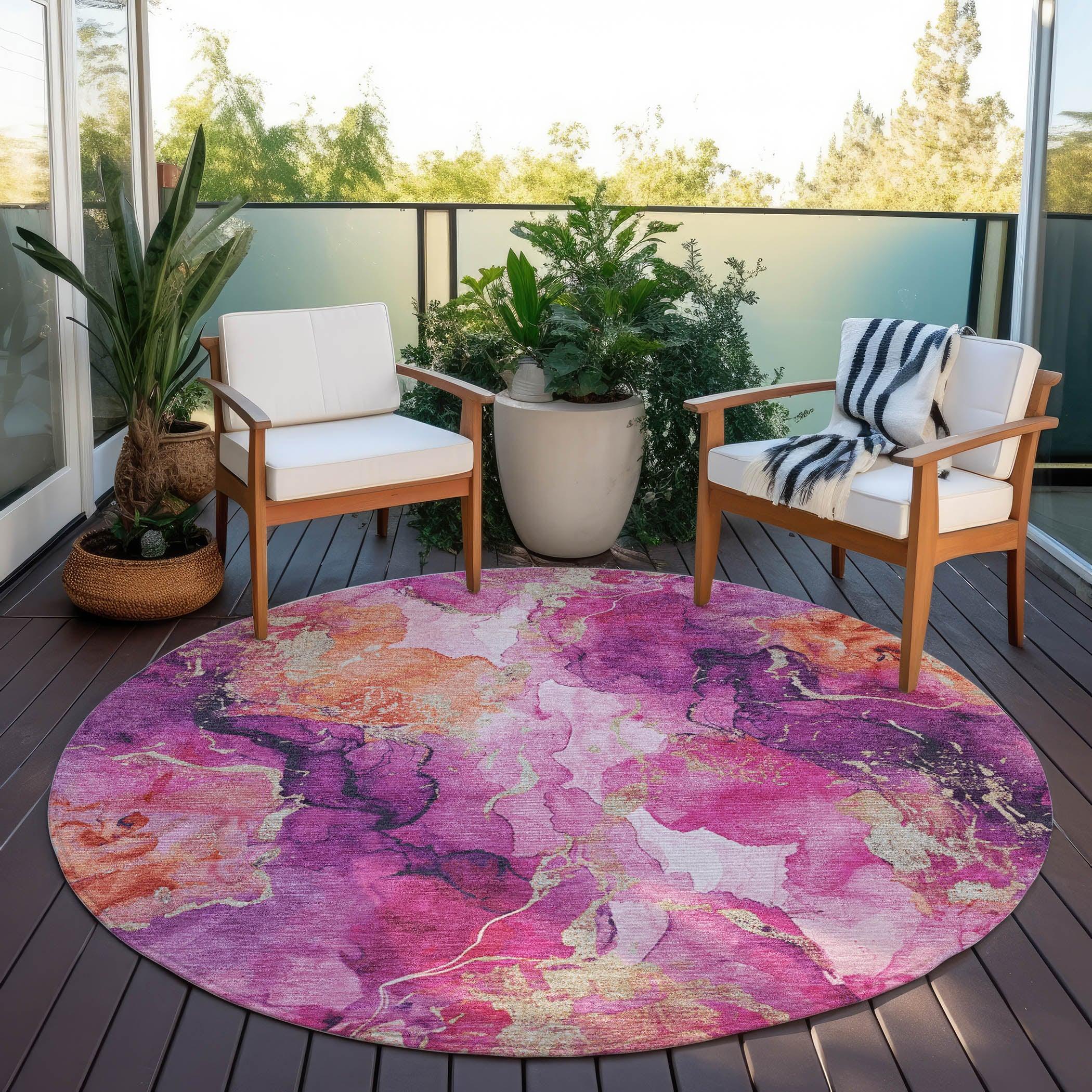 Addison Rugs Naelain Red Washable Indoor-Outdoor Rug