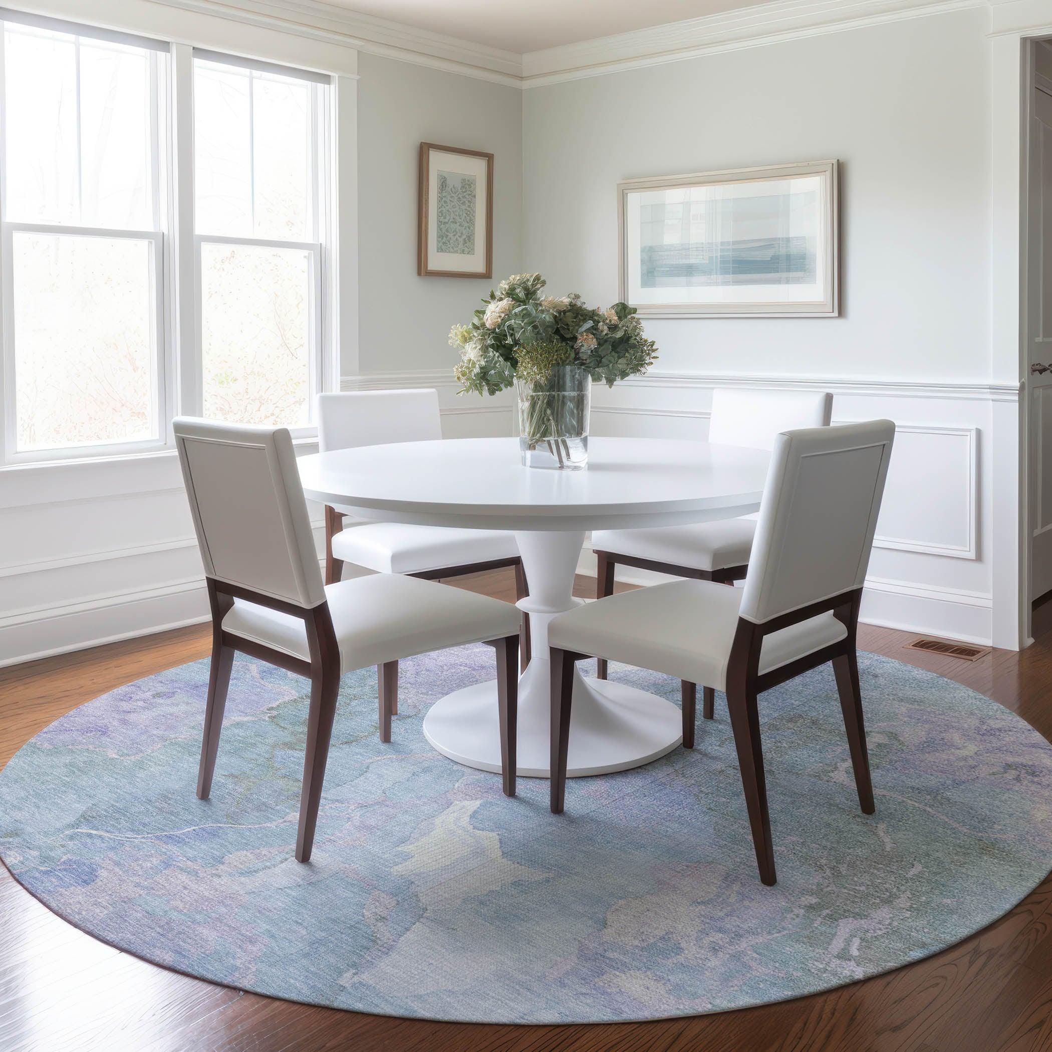 Addison Rugs Naelain Sky Washable Indoor-Outdoor Rug