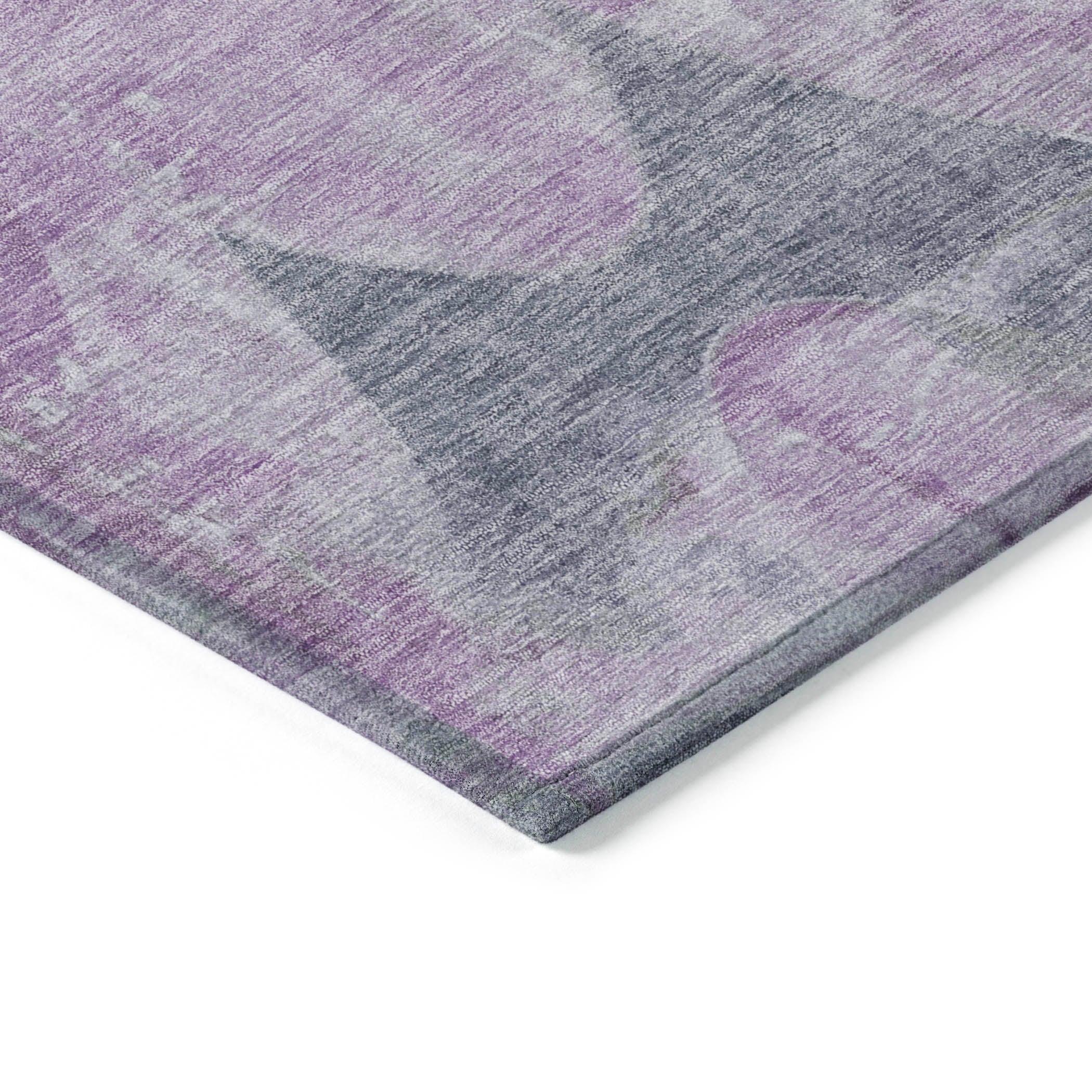 Addison Rugs Naelara Purple Washable Indoor-Outdoor Rug
