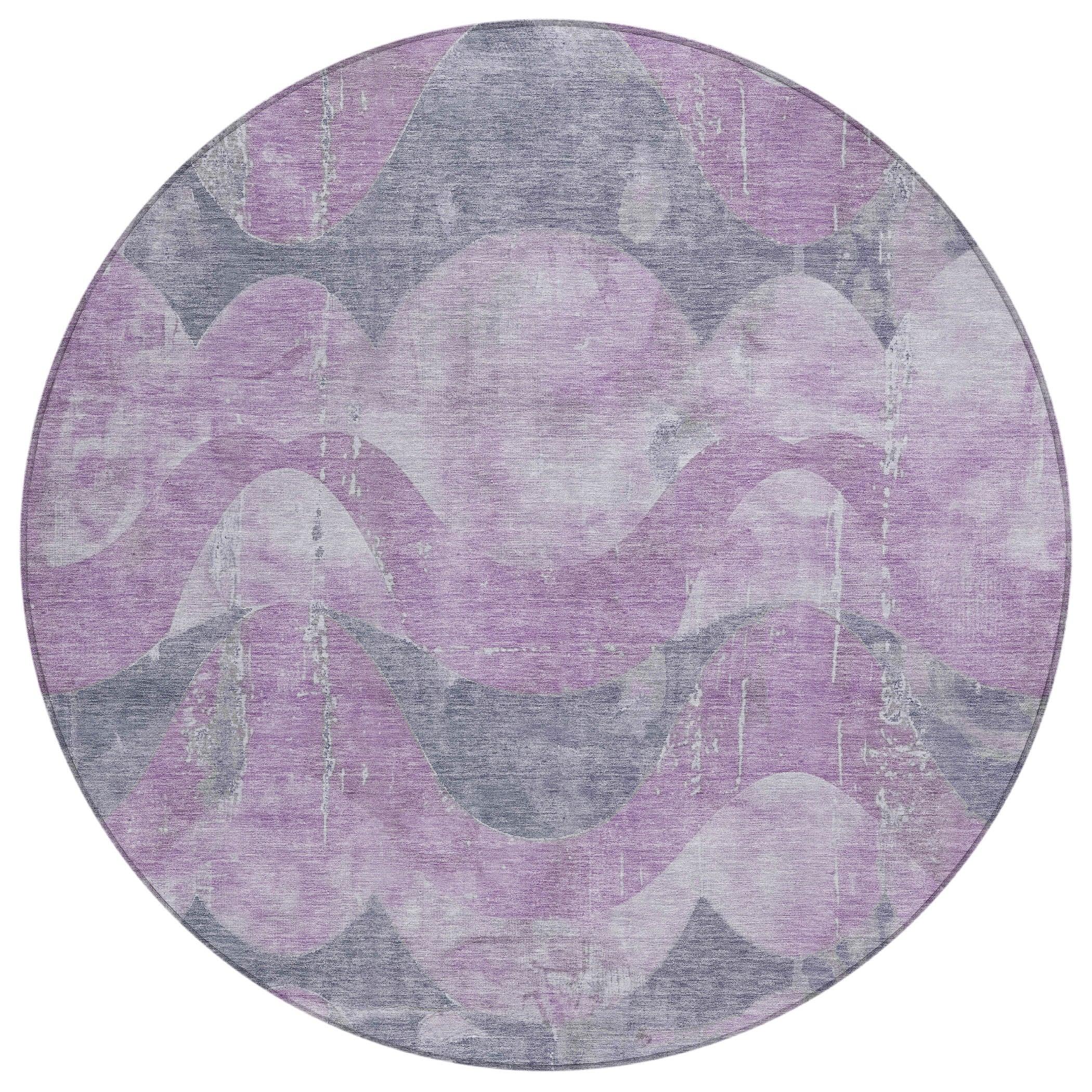 Addison Rugs Naelara Purple Washable Indoor-Outdoor Rug