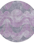 Addison Rugs Naelara Purple Washable Indoor-Outdoor Rug