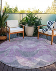 Addison Rugs Naelara Purple Washable Indoor-Outdoor Rug